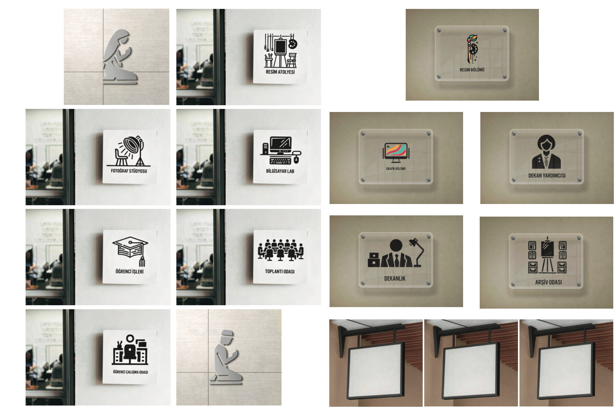 Yalova University Faculty of Art and Design Pictograms