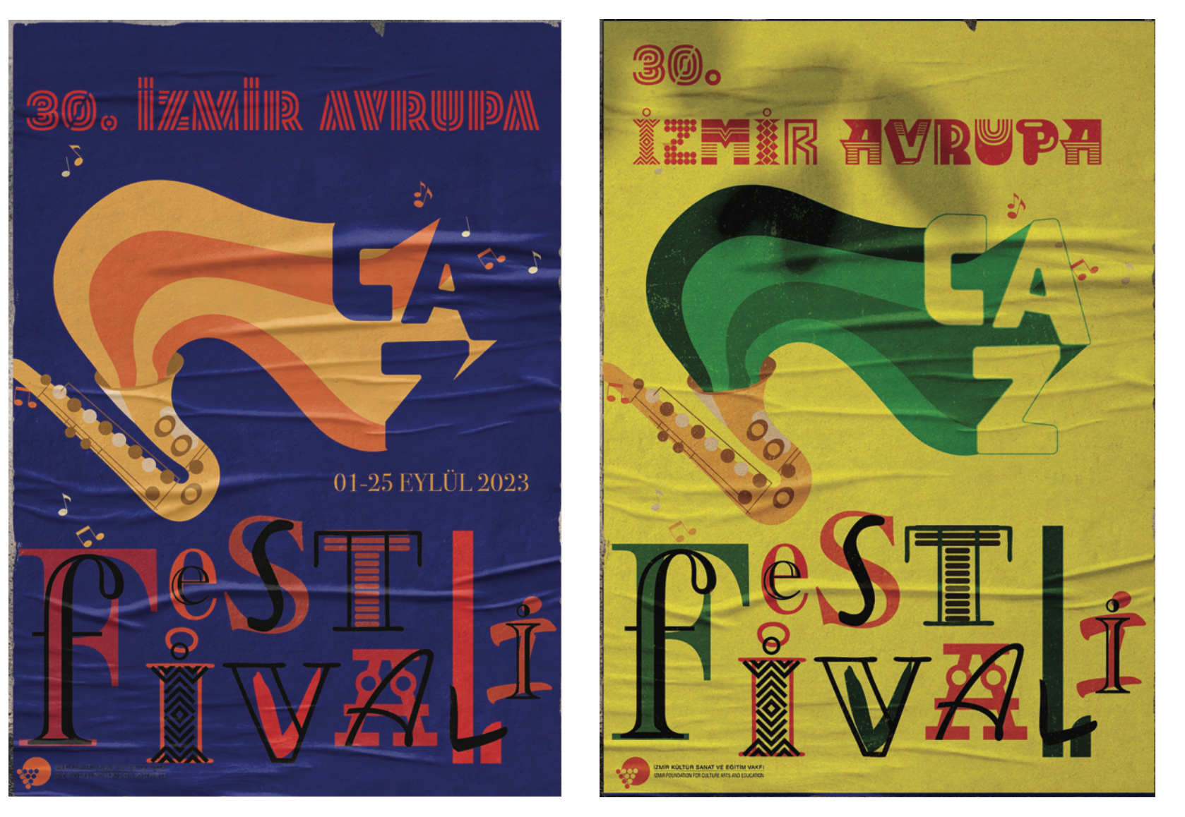 Jazz Festival Typographic Poster Works